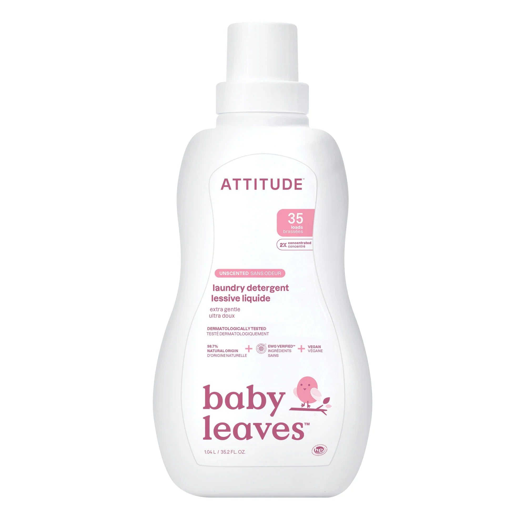 Baby Laundry Detergent Unscented-35.2 FL. OZ. - 35 loads