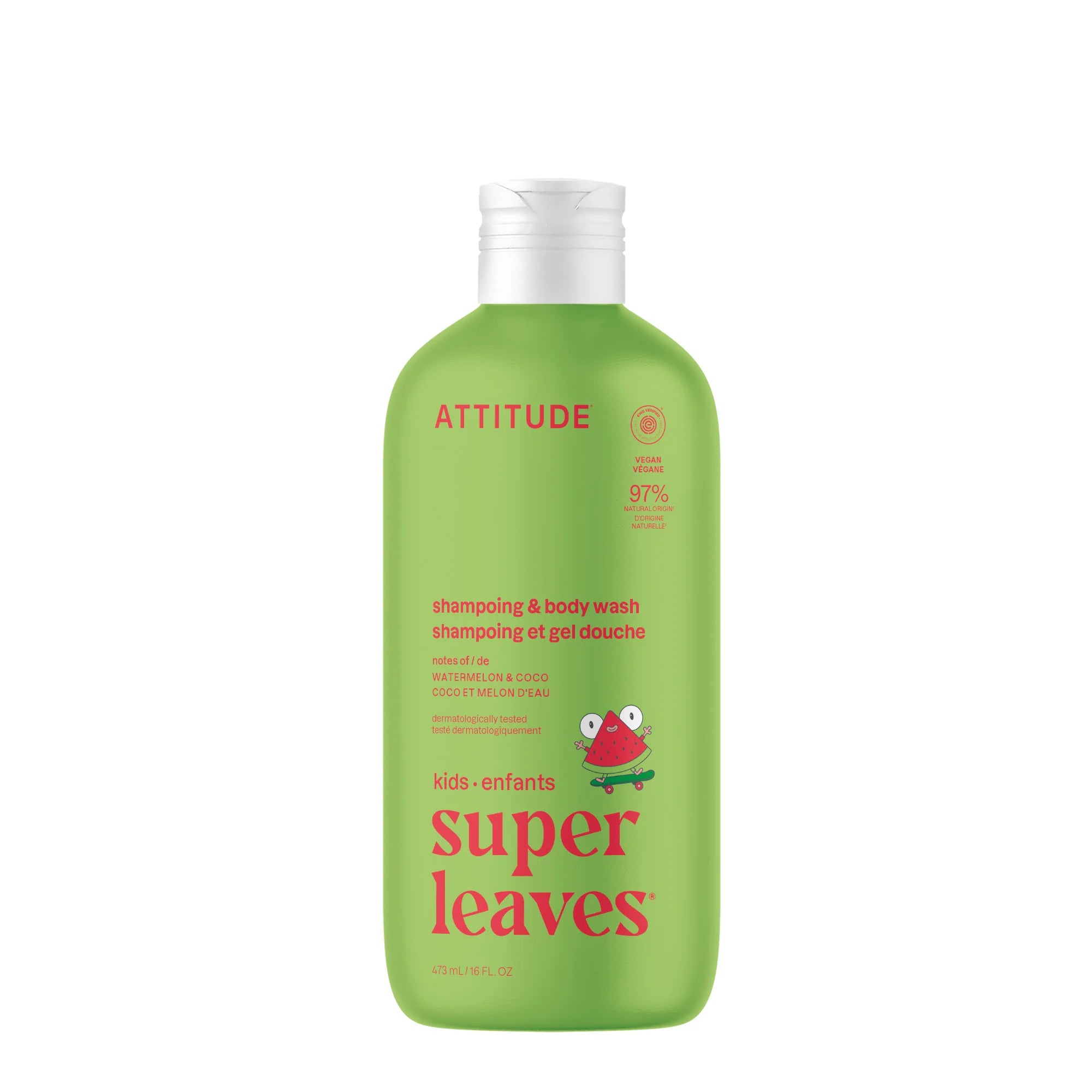 2-in-1 Kids Shampoo & Body Wash Watermelon & Coco-16 FL. OZ.