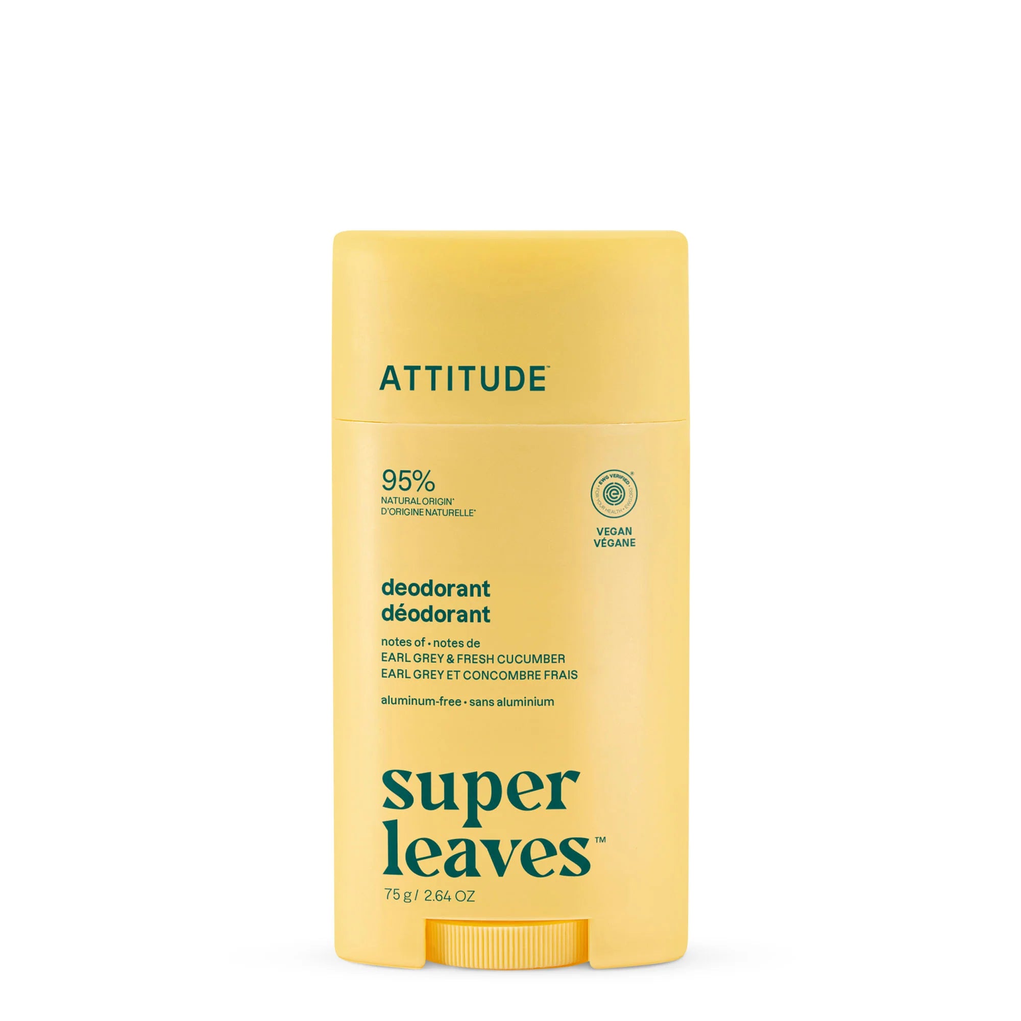 Deodorant - Aluminum-free Earl Grey & Fresh Cucumber-2.64 OZ.