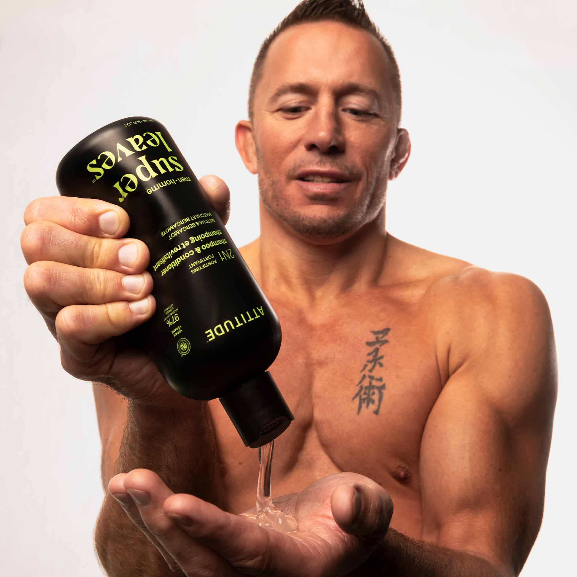 2-in-1 Men Shampoo & Conditioner - Fortifying Matcha & Bergamot-14fl. Oz. - View 2