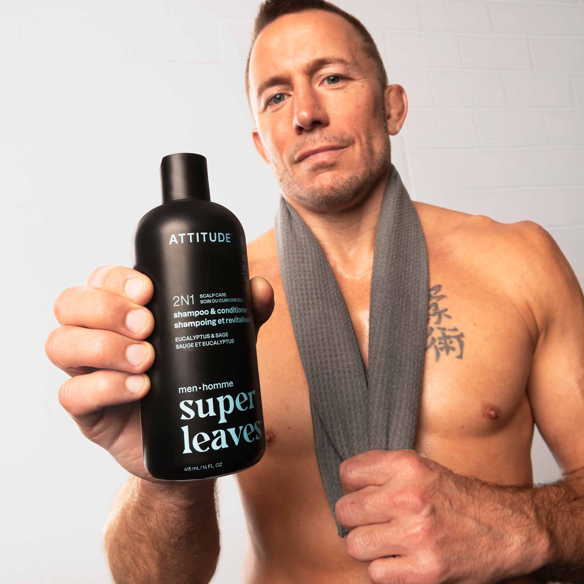 2-in-1 Men Shampoo & Conditioner - Scalp Care Eucalyptus & Sage-14fl. Oz. - View 2