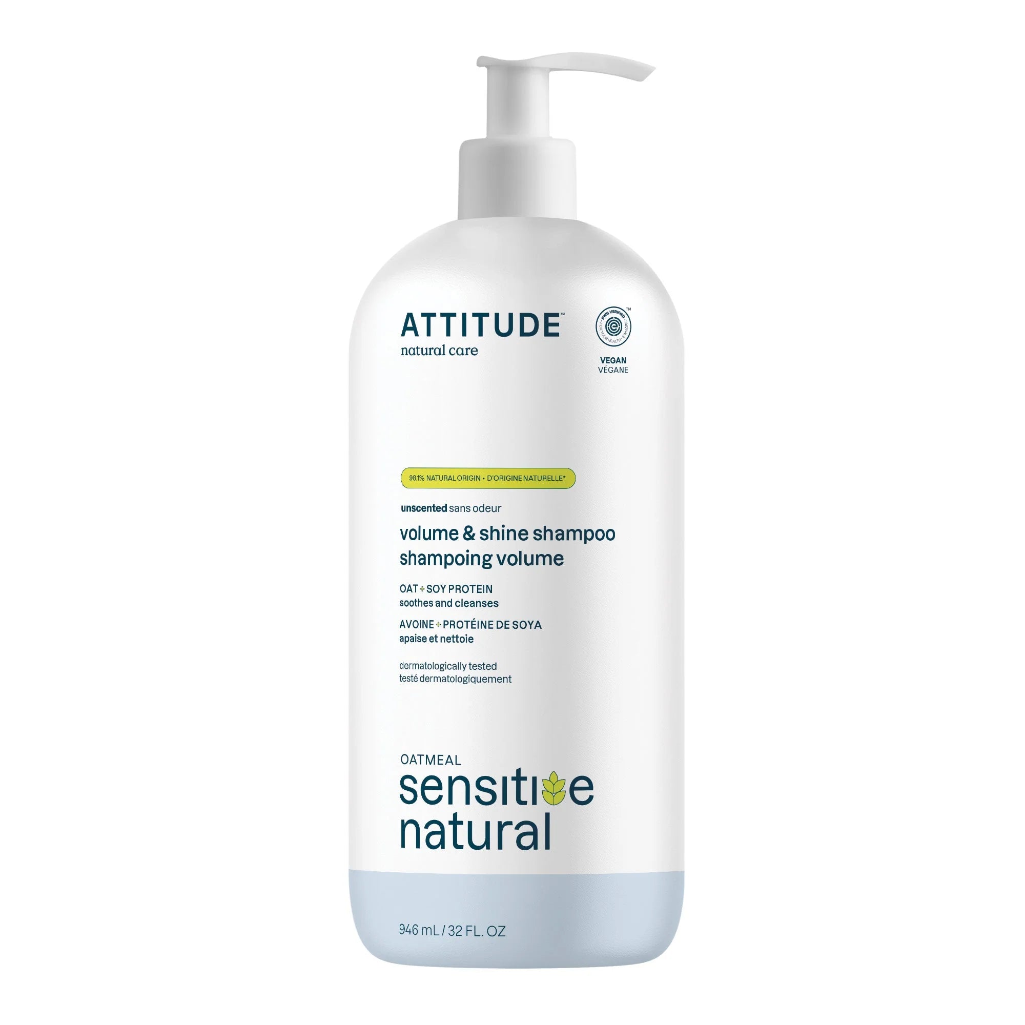 Volumizing & Shine Shampoo - Sensitive Skin Unscented-32 FL. OZ.