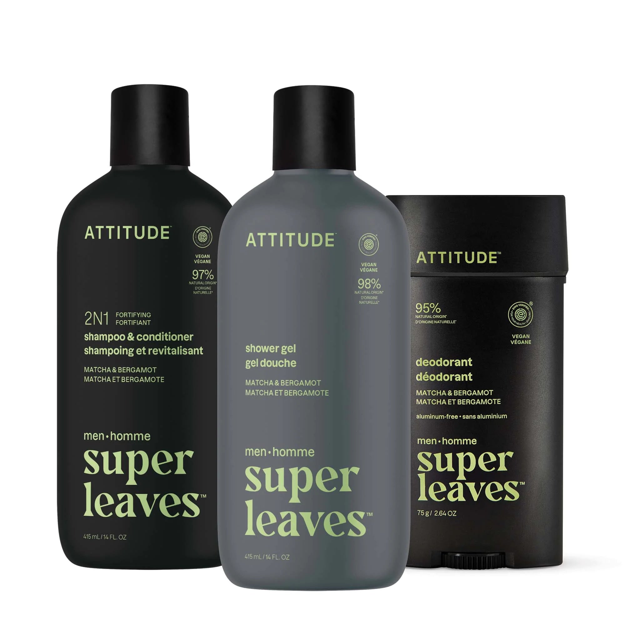 Men Hair & Body Care Kit Matcha & Bergamot-Bundle