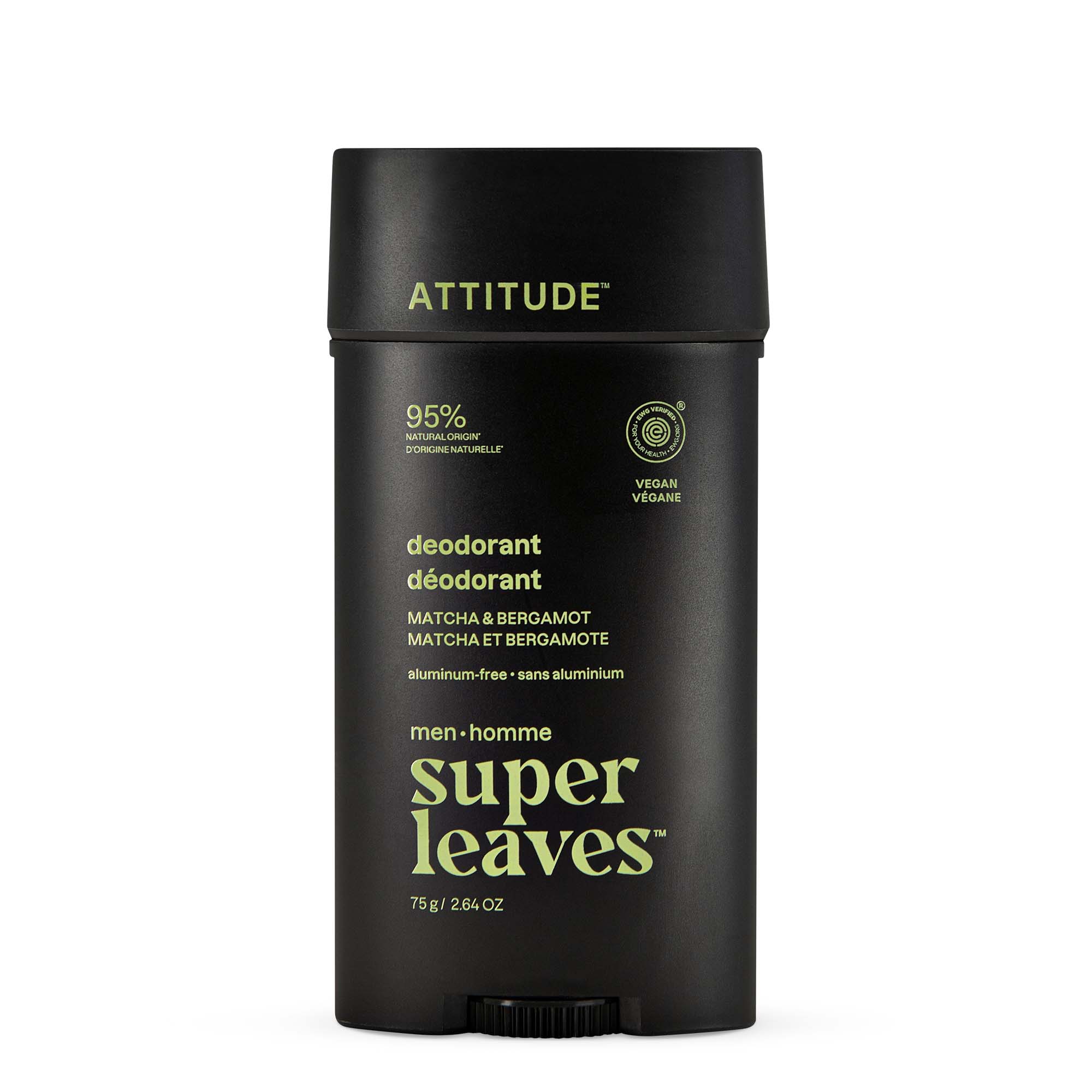 Men Deodorant Matcha & Bergamot-2.64 OZ.