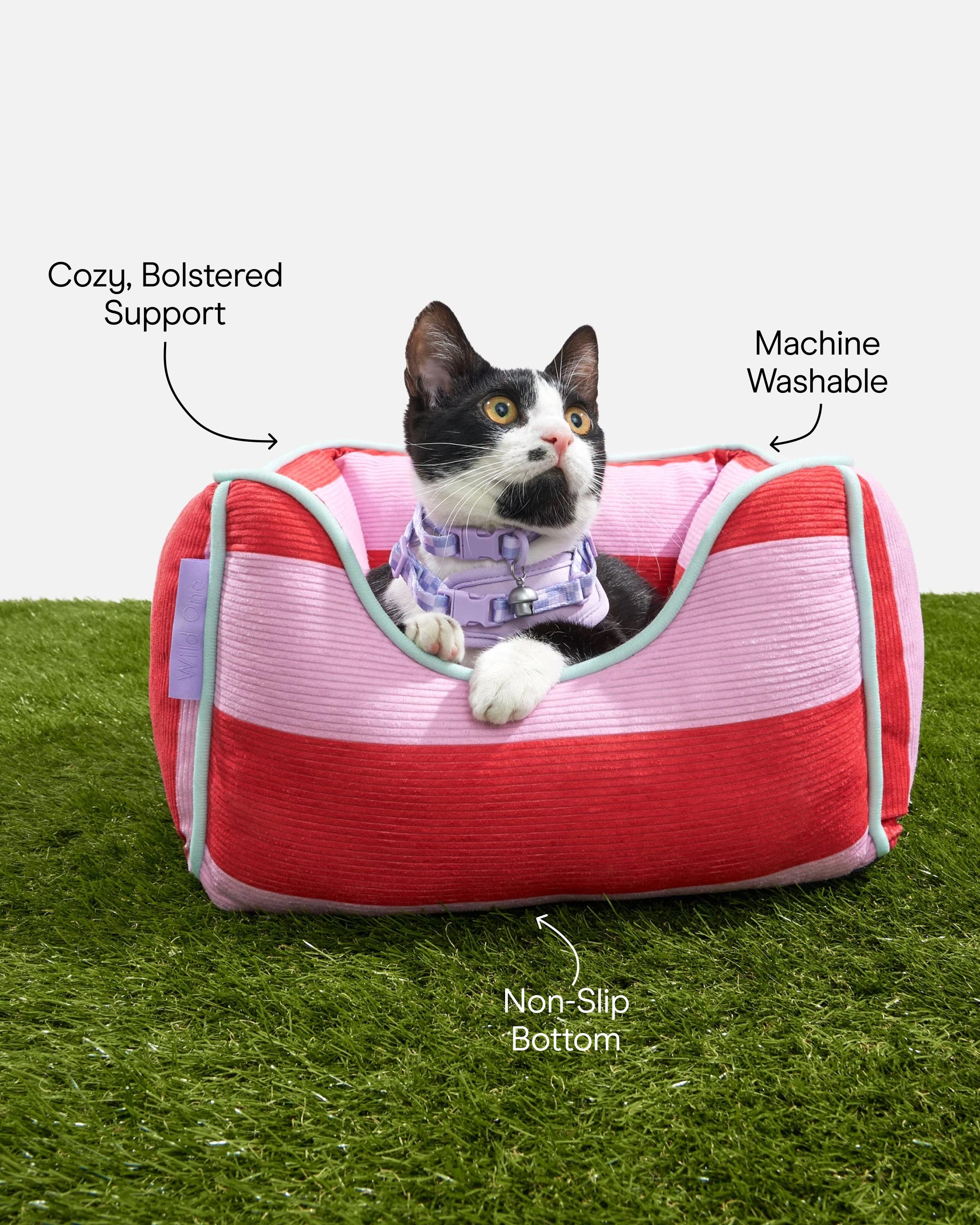 Cat Bolster Bed - View 3